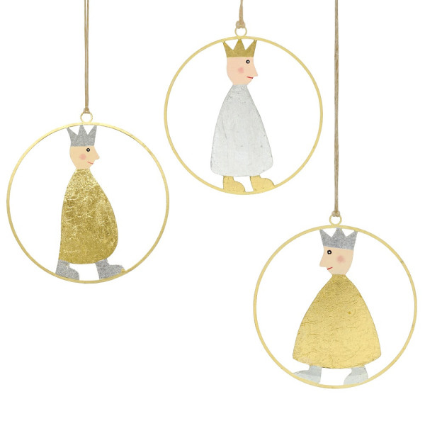 Pape Metall Könige Fensterring silber gold XL