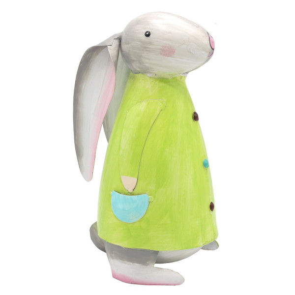 Metall Hase Betty hellgrün