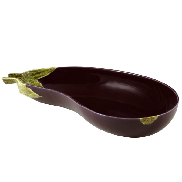Bordallo Pinheiro mittelgroße Salatschüssel Aubergine