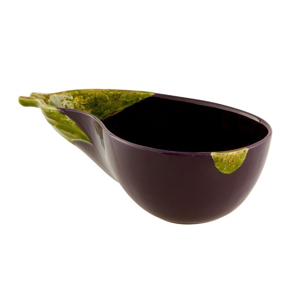 Bordallo Pinheiro Small Salad Bowl Aubergine