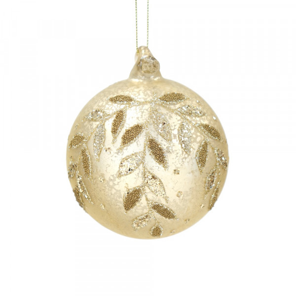 Nostalgische Christbaumkugel champagner