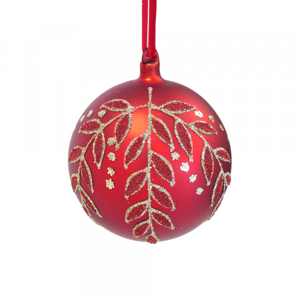 Christbaumkugel rot matt