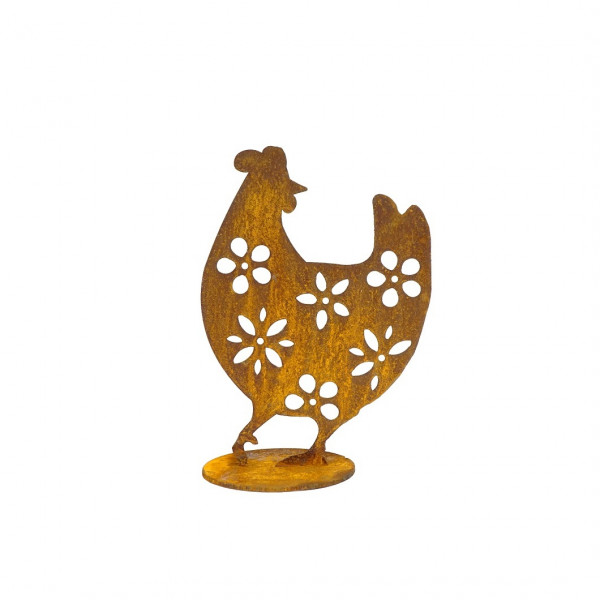 Edelrost Huhn nach hinten schauend