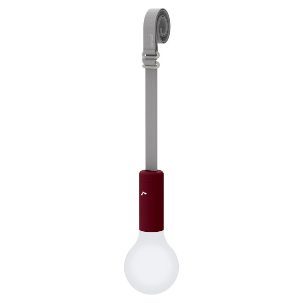 Fermob Aplo Set Lampe mit Gurt Schwarzkirsche