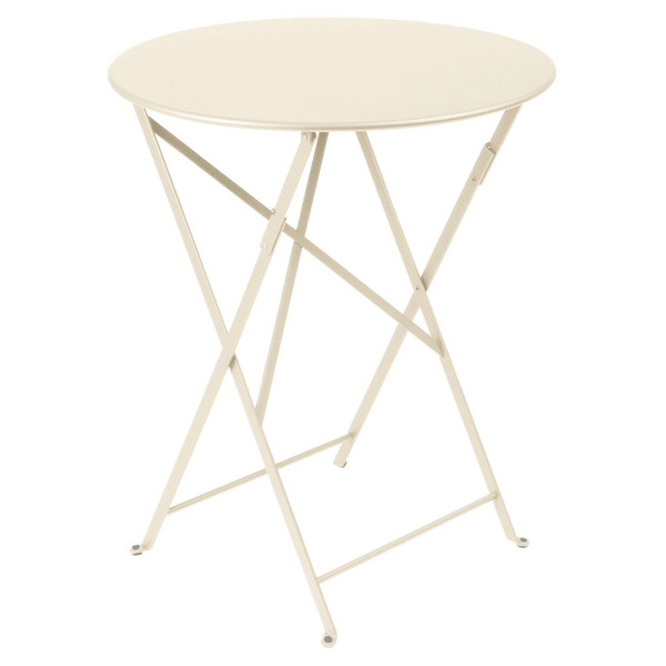 Fermob Bistro Tisch rund 60 cm Latte-Beige