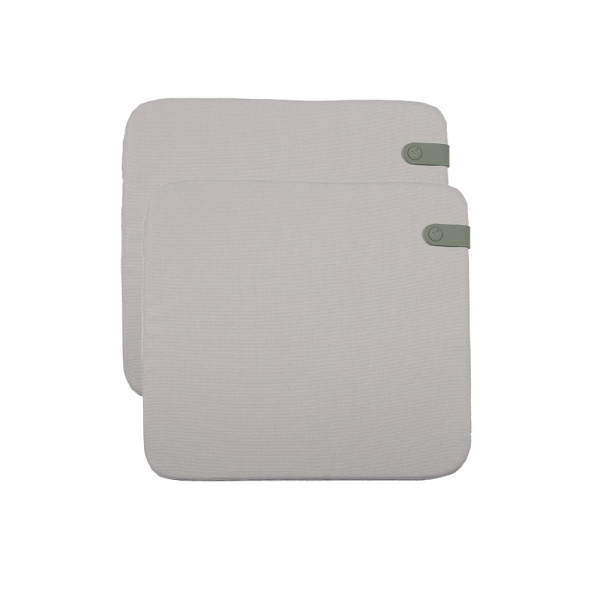 Fermob Color Mix Set mit 2 Outdoor Sitzkissen creme