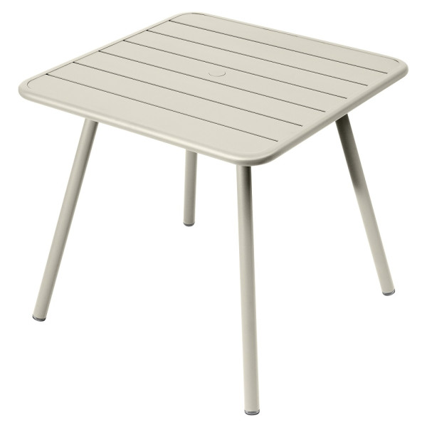 Fermob Luxembourg Tisch 80 x 80 Lehmgrau