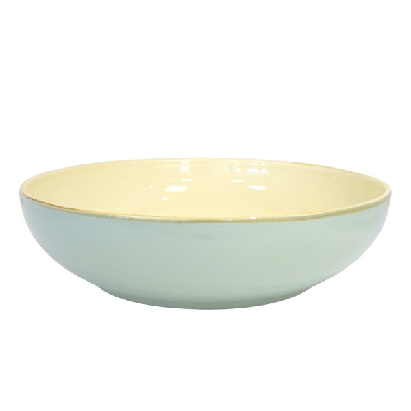 Grün und Form flache Salatschale aqua