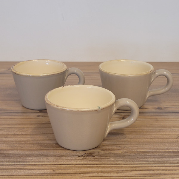 II. Wahl - 3er Set Grün & Form Espresso Tasse nuss