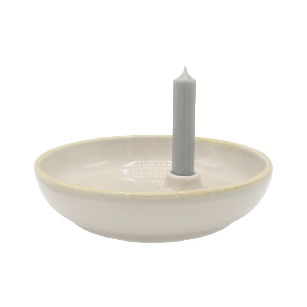 Grün & Form Kerzenteller kiesel