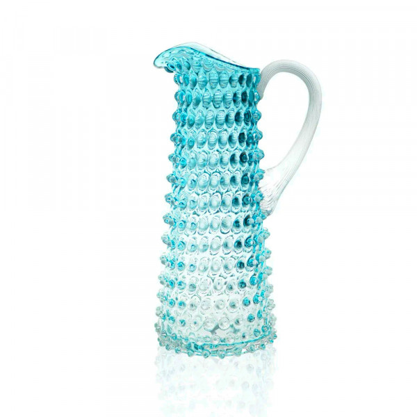 Hobnail Krug aqua