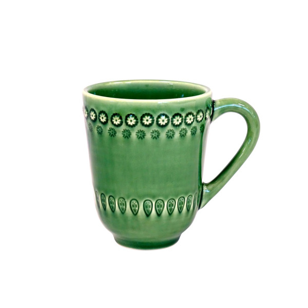 Daisy Keramik Becher grün