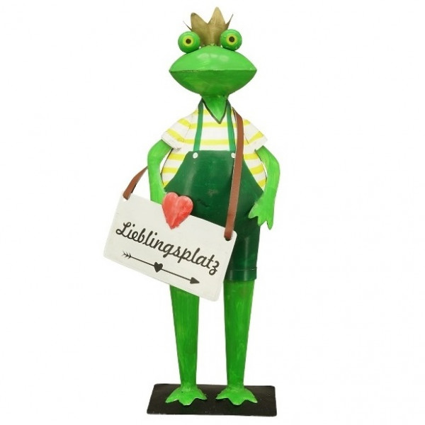 Metall Frosch Lieblingsplatz