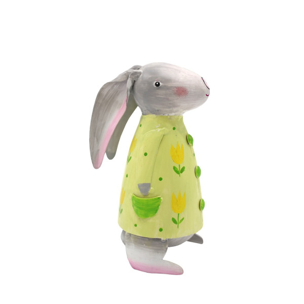 Metall Hase Betty S hellgrün