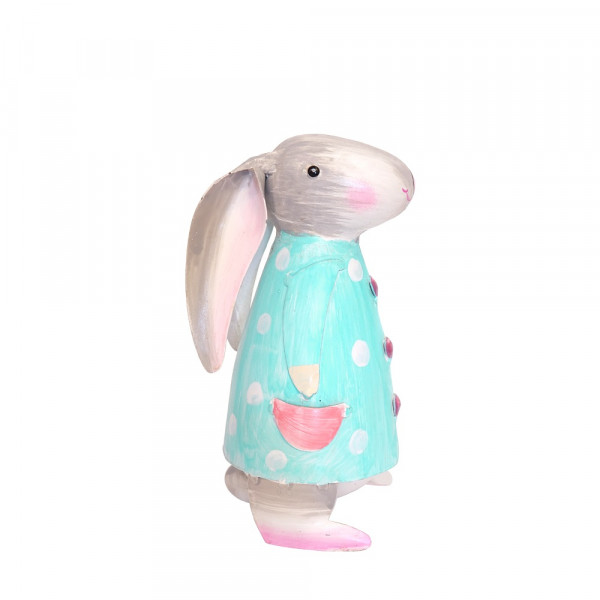 Bemalter Metall Hase