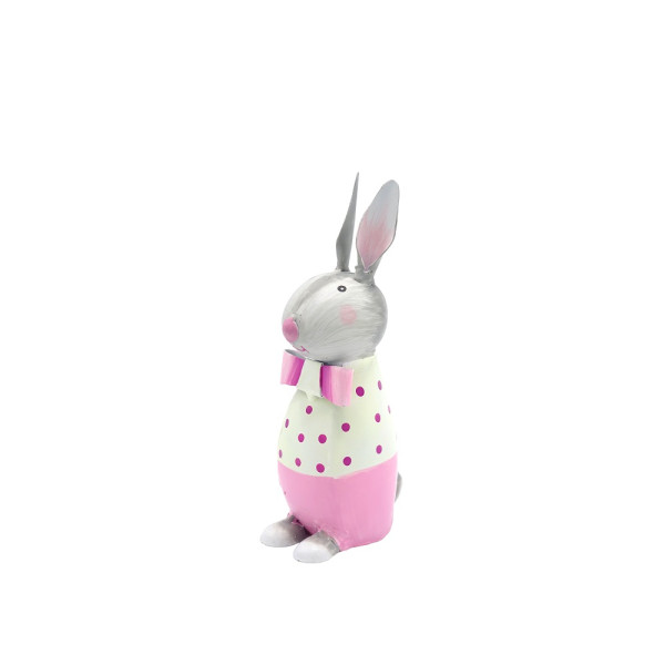Metall Osterhase Eddy klein rosa