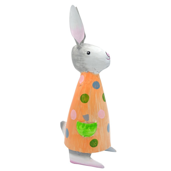 Metall Hase Nancy orange
