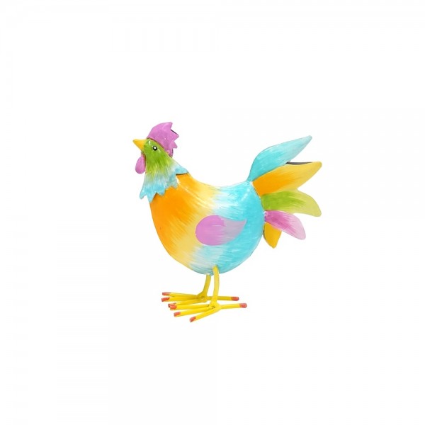 Kleines buntes Metall Huhn Hanna