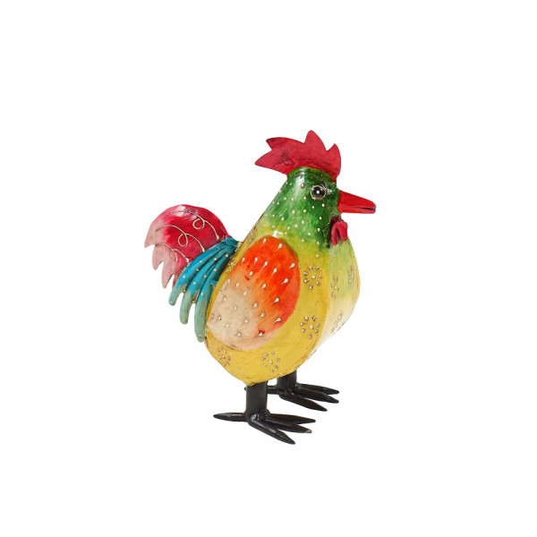 Kleines Metall Huhn bunt