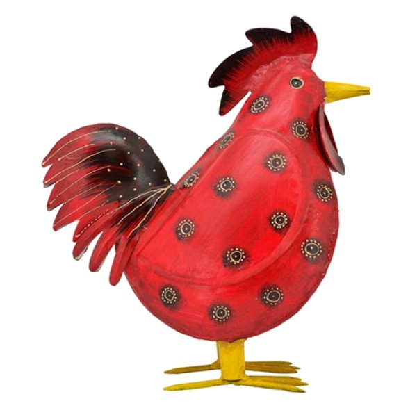 Rotes Metall Huhn