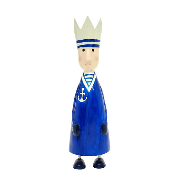 Maritime Deko Figur Matrose dunkelblau groß