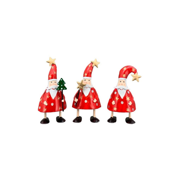 Metall Santas 3er Set mini
