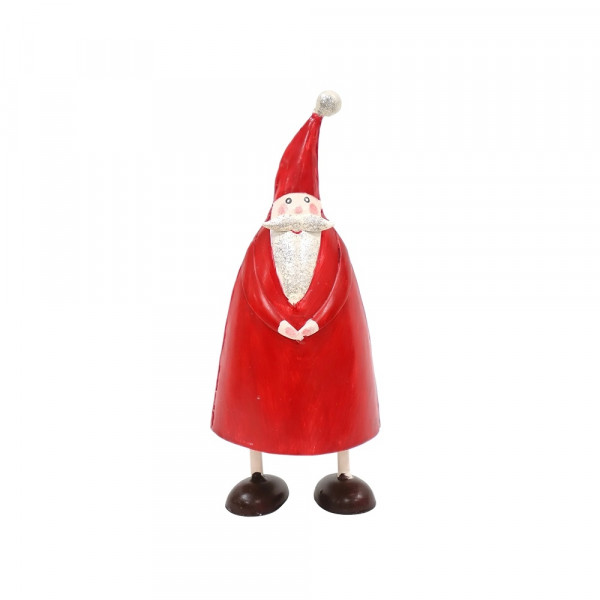 Metall Weihnachtsmann Olli M rot mit Glitzer von Pape