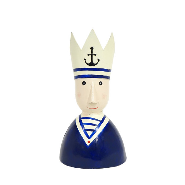 Metall Figur Matrose Manni dunkelblau