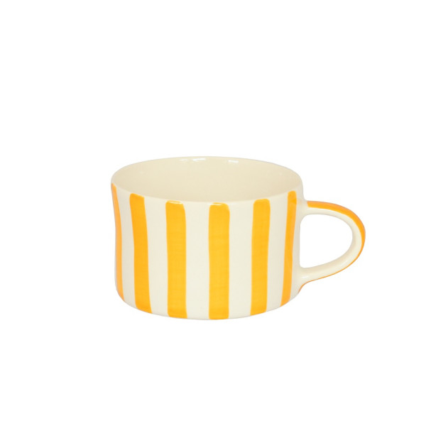 Musango Becher Candy Stripe gelb