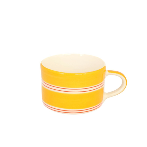 Musango Becher Twin Stripe gelb