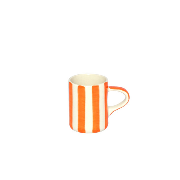 Musango Espresso Tasse Candy Stripe Tangerine