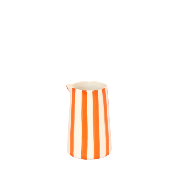 Musango Keramik Kännchen Candy Stripe orange
