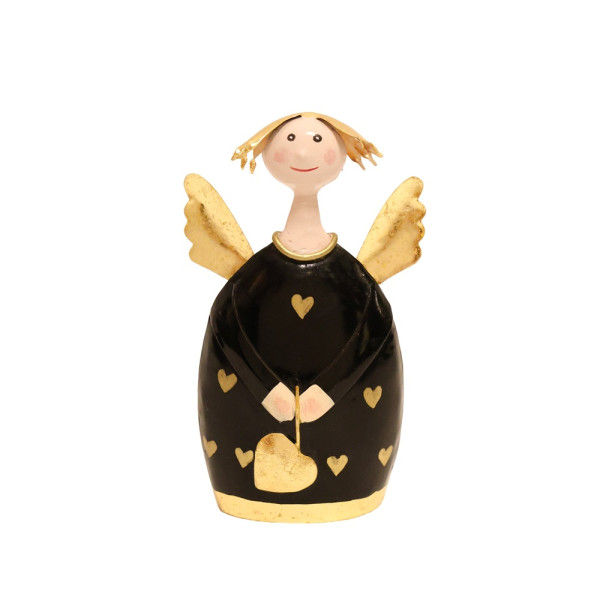 Metall Engel Lotta mittel schwarz mit gold