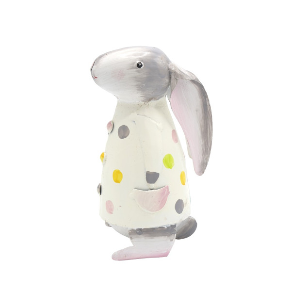 Pape Metall Hase Betty creme mit Punkte