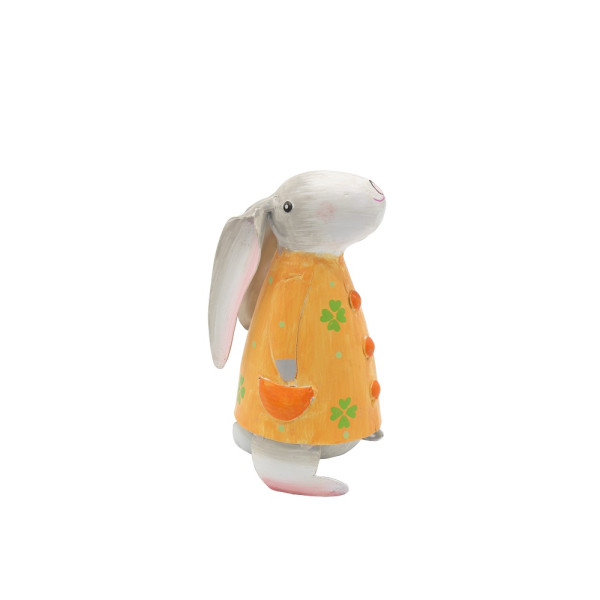 Kleiner Metall Hase Betty orange