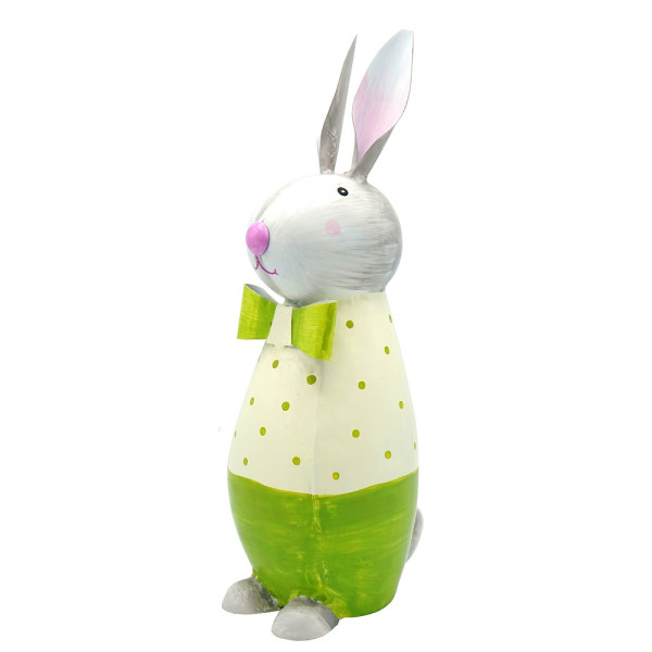 Metall Hase Eddy groß grün