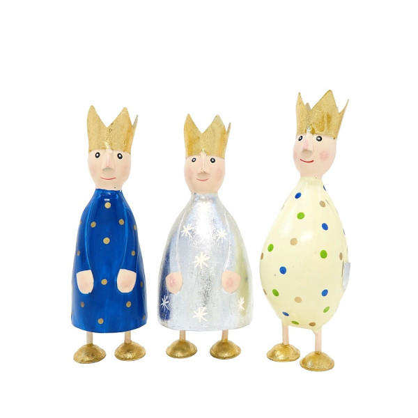Pape Metall Könige blau, silber und creme