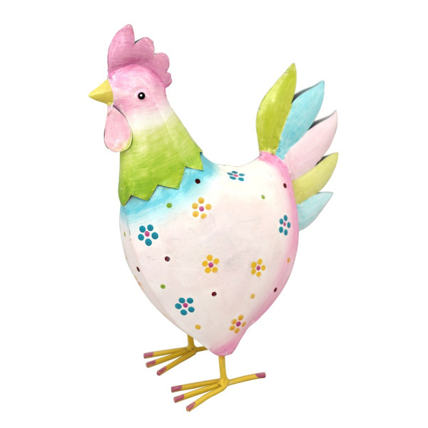 Metall Huhn Bea groß