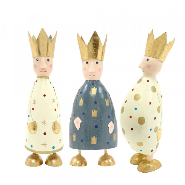 Metall heilige drei Könige Figuren 3er Set