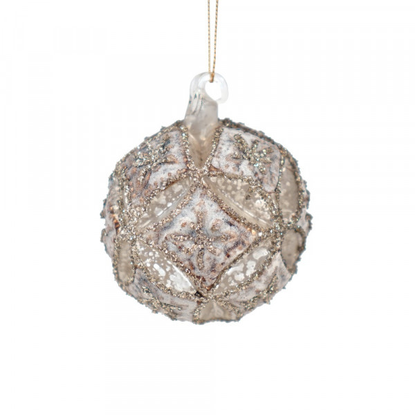 SHISHI Christbaumkugel silbern