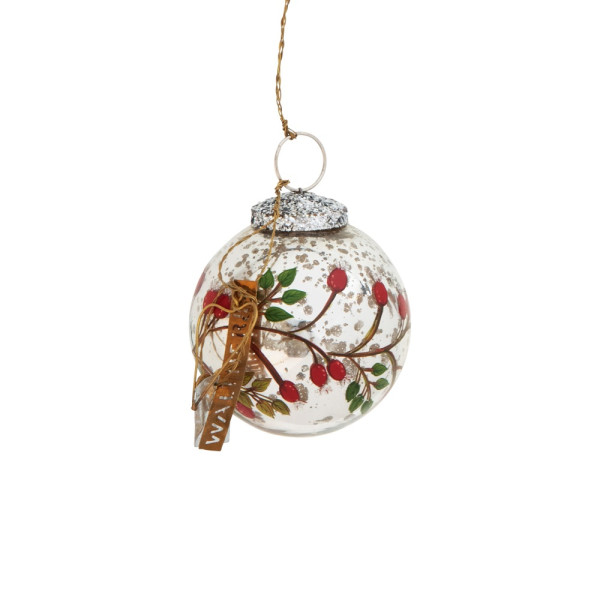 Walther & Co Christbaumkugel red berry
