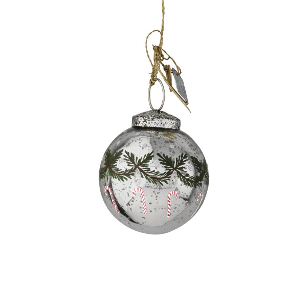 Walther und Co Christbaumkugel mit Zuckerstangen