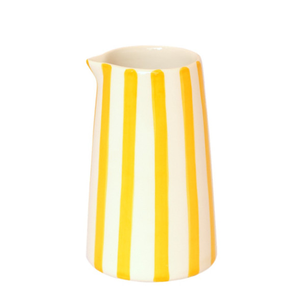 Musango Krug groß Candy Stripe gelb