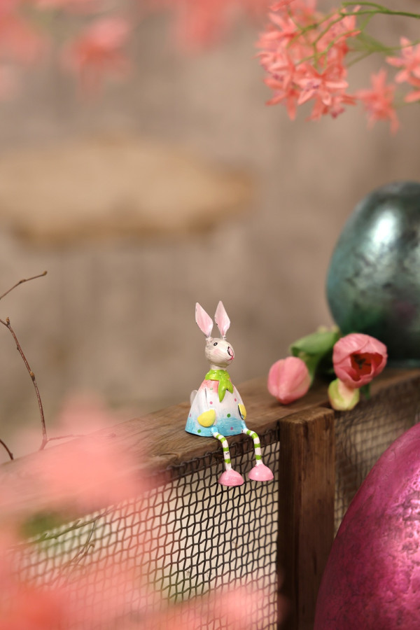 Mini Metall Hase Rico Kantenhocker
