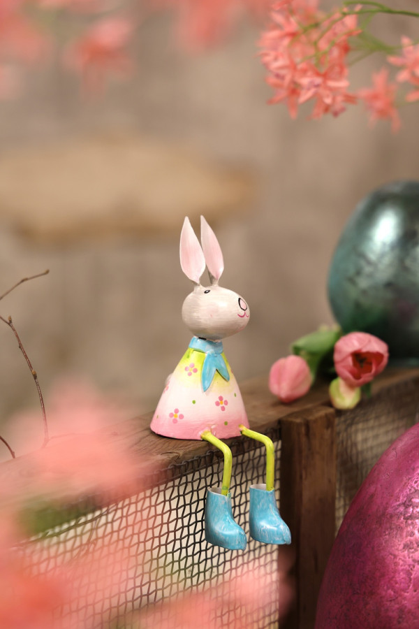 Pape Metall Osterhase als Kantenhocker Lilly klein