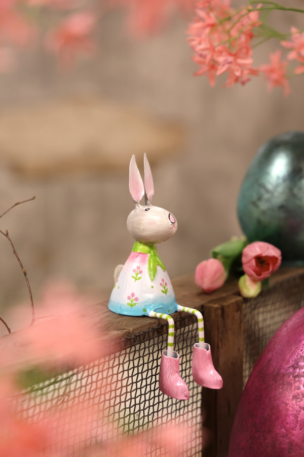 Pape Metall Hase Sally klein als Kantenhocker