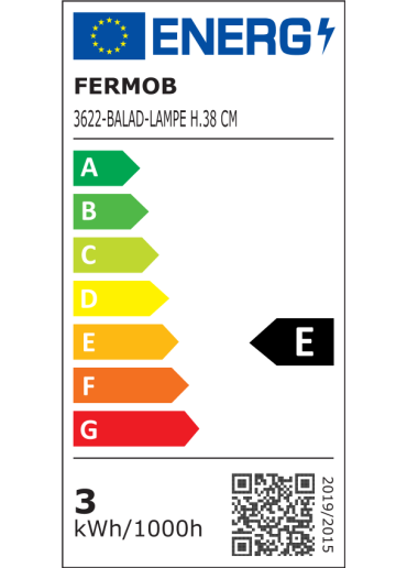 Fermob Balad Lampe H 38 Anthrazit