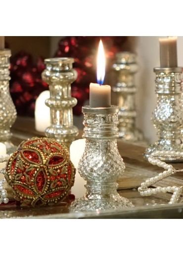 Glas Kerzenständer "Exotic" klein