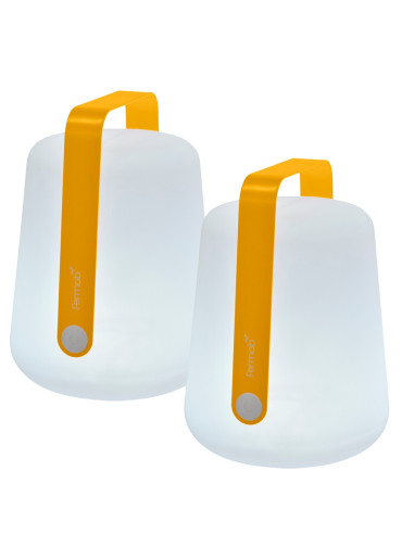 2er Set Fermob Outdoor LED Lampe Balad H38 cm Honig