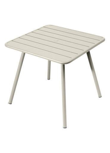 Fermob Luxembourg Tisch 80 x 80 cm Lehmgrau